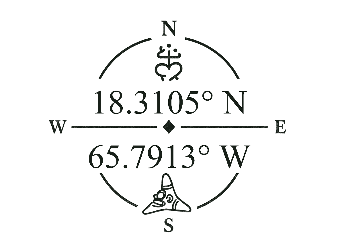 RicanPride compass — El Yunque coordinates